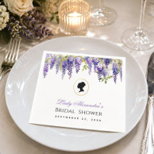 Ducha de Novia Regencia Vintage Floral Wisteria