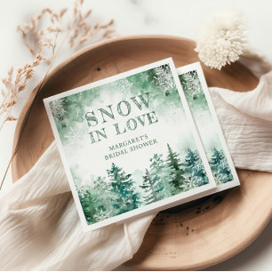 Servilleta De Papel Ducha de Novia Snow in Love 