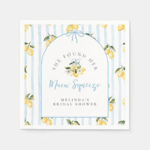 Servilleta De Papel Ducha de novias de Cinta de Limón Principal Squeez