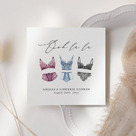 Servilleta De Papel Ducha de novias de la lencería francesa