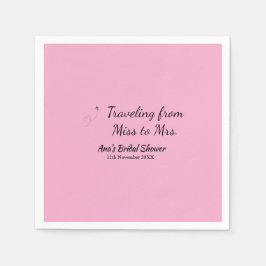 Servilleta De Papel Ducha de novias de viaje añada fecha de caducidad