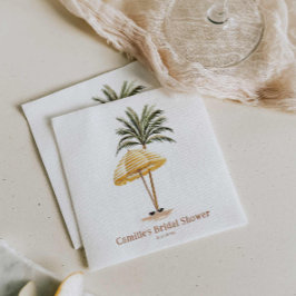 Servilleta De Papel Ducha de novias en la playa de verano