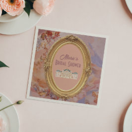 Servilleta De Papel Ducha de novias estética de rococo de renacimiento