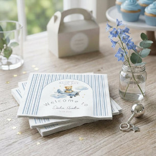Servilleta De Papel Ducha de osito piloto bebé niño