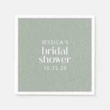 Ducha nupcial bucal rústica verde verde