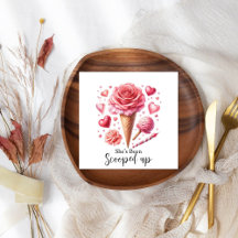 Ducha nupcial con crema de hielo Scoopup Watercolo