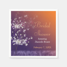 Servilleta De Papel Ducha nupcial de Dandelions