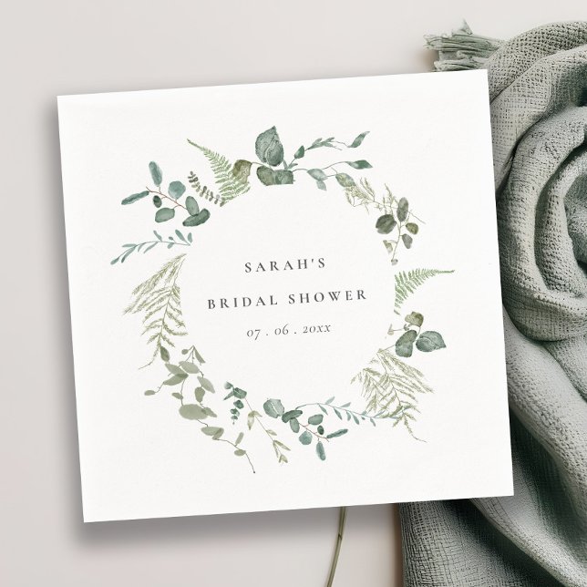 Servilleta De Papel Ducha nupcial de Eucalyptus Botánico (Subido por el creador)