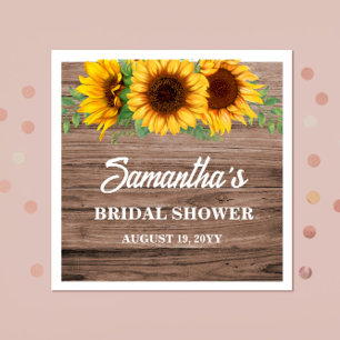 Servilleta De Papel Ducha nupcial de girasol ruso
