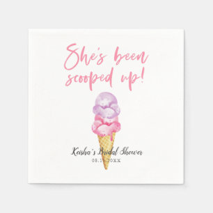 Servilleta De Papel Ducha Nupcial de Helado Recogida