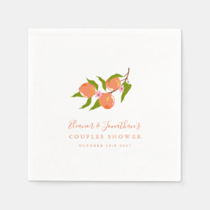 Servilleta De Papel Ducha Nupcial de Parejas de Verano Boho Fruta Melo