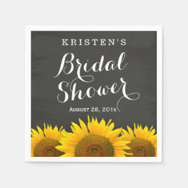 Servilleta De Papel Ducha nupcial Hermosa girasol