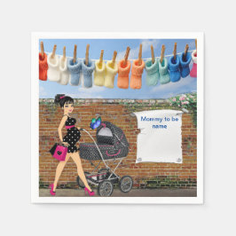 Servilleta De Papel Ducha para bebé de Polka-Dot