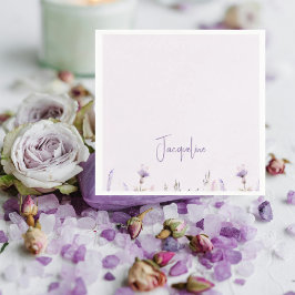 Servilleta De Papel Ducha personalizada con flores de lavanda