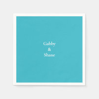 Ducha personalizada de parejas turquesa
