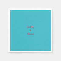 Ducha personalizada mexicana de parejas turquesa
