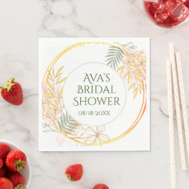 Servilleta De Papel Ducha personalizada y elegante de fiesta de cóctel