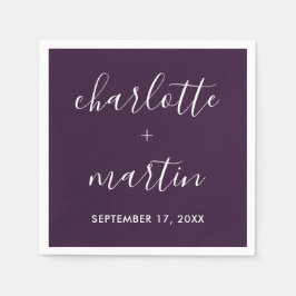 Servilleta De Papel Ducha Purple Wedding