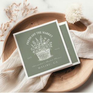 Servilleta De Papel Ducha Rustic Market Garden