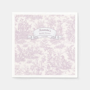 Servilleta De Papel Ducha vintage de flores de lavanda de Jouy