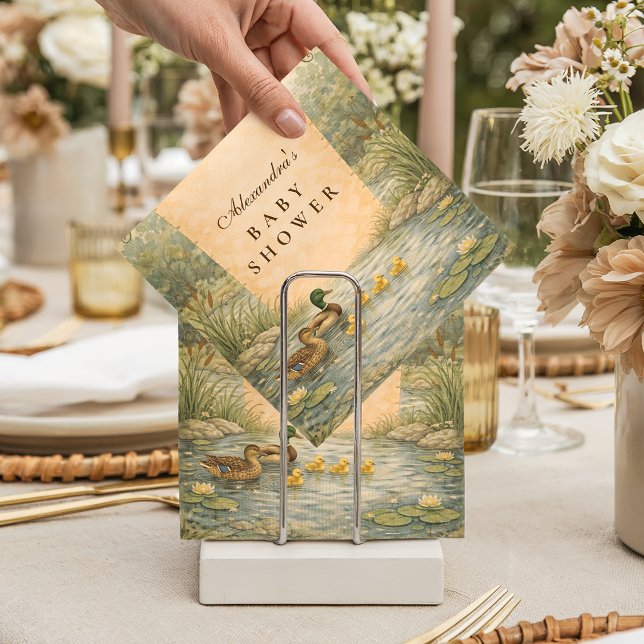 Servilleta De Papel Duckling Pond Baby Shower (Subido por el creador)