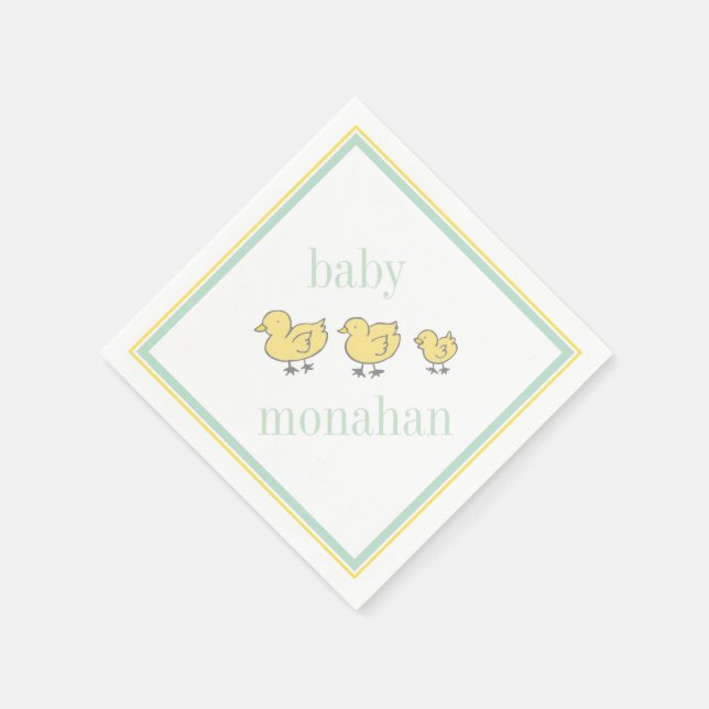 Servilleta De Papel Ducklings | Cocktail Napkin (Borde)