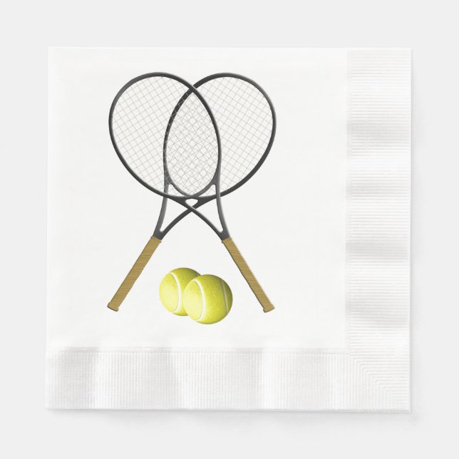Servilleta De Papel Dudas Tenis Deportes Napkin desechable (Anverso)