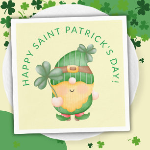 Servilleta De Papel Duende de trébol Feliz día de San Patricio
