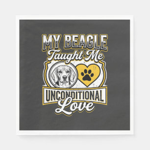 Servilleta De Papel Dueño de perro Beagle amor incondicional