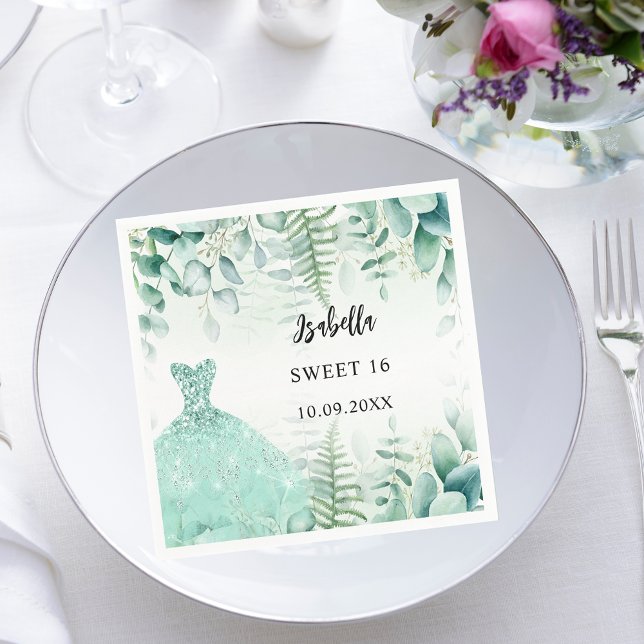 Servilleta De Papel Dulce 16 eucalipto bosque verde (Subido por el creador)