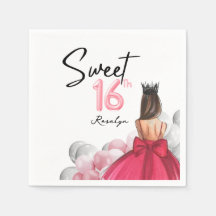 Dulce 16 Globos blancos Glam Pink