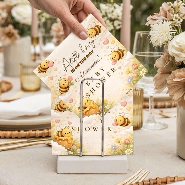 Servilleta De Papel Dulce abeja de miel Baby Shower (Subido por el creador)