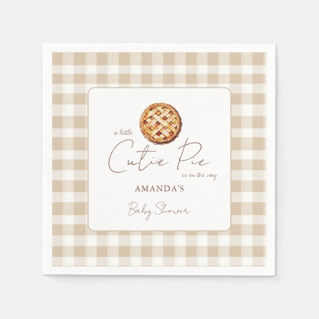 Servilleta De Papel Dulce Baby Shower Neutro  (Anverso)
