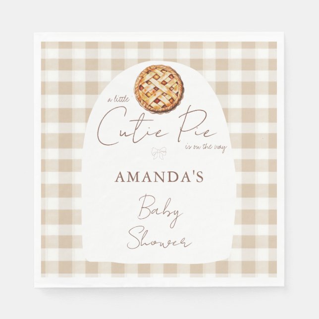 Servilleta De Papel Dulce Bebe Cumpleaños Neutral (Anverso)