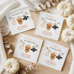 Servilleta De Papel Dulce Boo Baby Shower de Halloween Personalizado