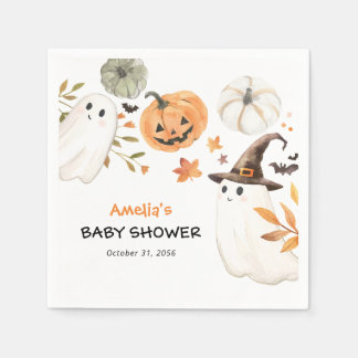 Servilleta De Papel Dulce Boo Halloween Baby Shower Personalizada