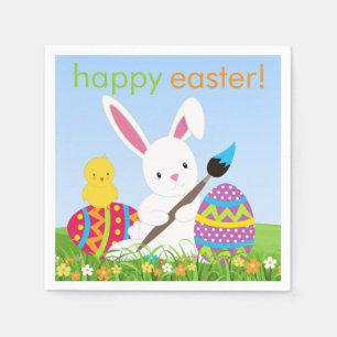 Servilleta De Papel Dulce Bunny Paint Easter Eggs Papeles Napkins
