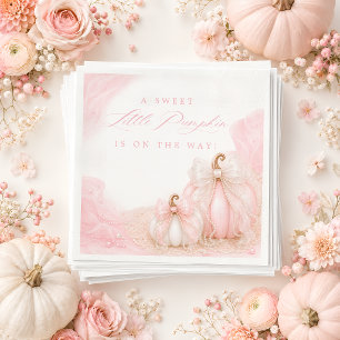 Servilleta De Papel Dulce Calabacita Lazo Elegante Shower de Bebé
