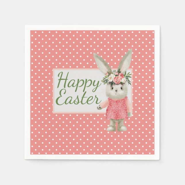 Servilleta De Papel Dulce Chica Bunny Easter (Anverso)