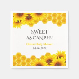Servilleta De Papel Dulce como abeja en la fiesta de shower de bebé co