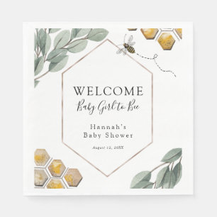 Servilleta De Papel Dulce como Bee Eucalyptus Baby Shower