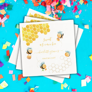 Servilleta De Papel Dulce como puede ser el primer cumpleaños del bebé