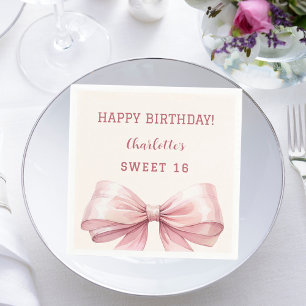 Servilleta De Papel Dulce crema de arco rosa 16