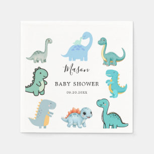 Servilleta De Papel Dulce Cumpleaños de Bebé Dinosaurio Pequeño