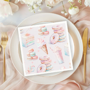 Servilleta De Papel Dulce cumpleaños de Sassy y seis dulces Pastel