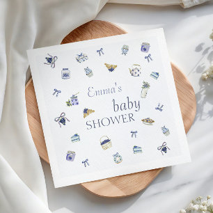 Servilleta De Papel Dulce de Arándanos Baby Shower Acuarela