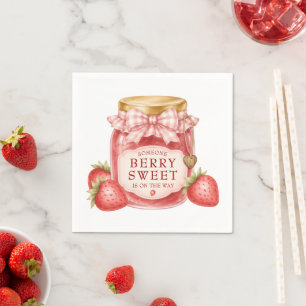 Servilleta De Papel Dulce de Fresa Baby Shower 