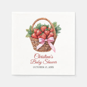 Servilleta De Papel Dulce de Fresa Baby Shower