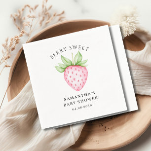 Servilleta De Papel Dulce de Frutas Acuarela Shower para Bebé Niña Fre