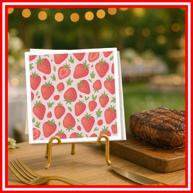 Servilleta De Papel Dulce de Frutas | Baby Shower de Fresa (Subido por el creador)